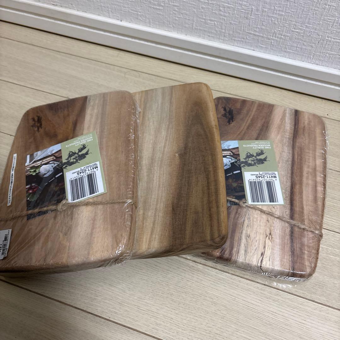 アカシア材 サービングボード・カッティングボードセット