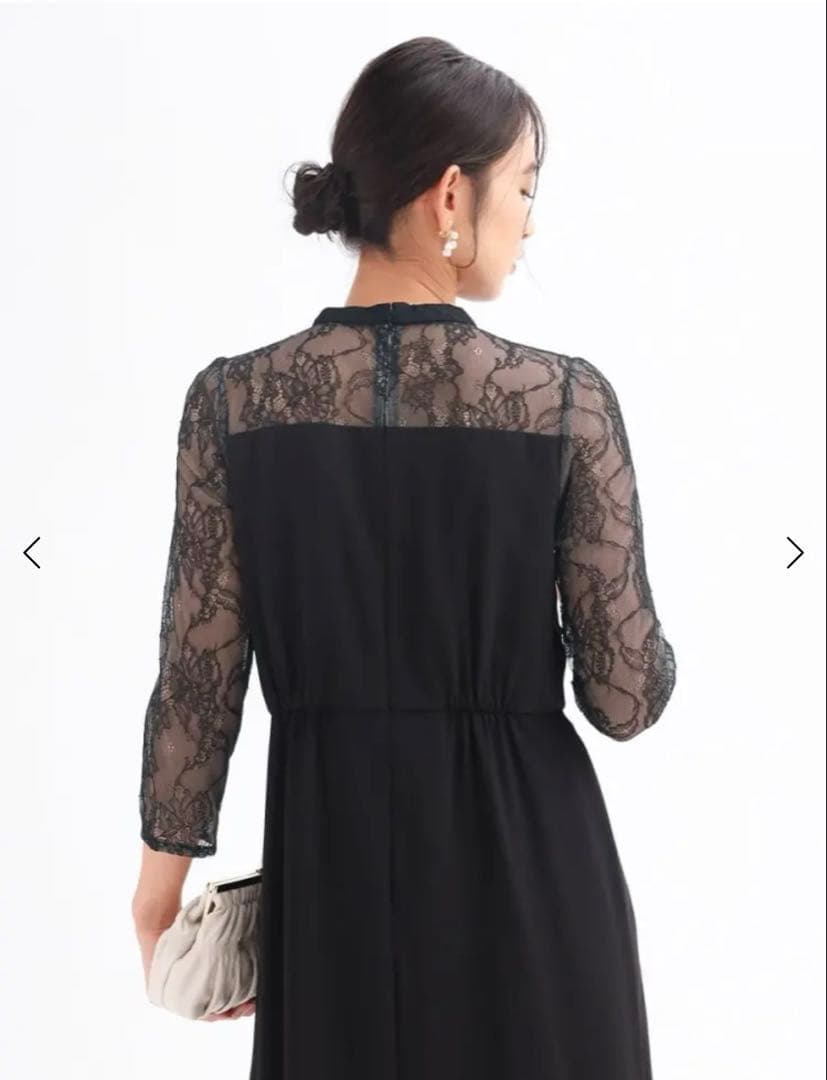 パンツレイヤードスリットドレス