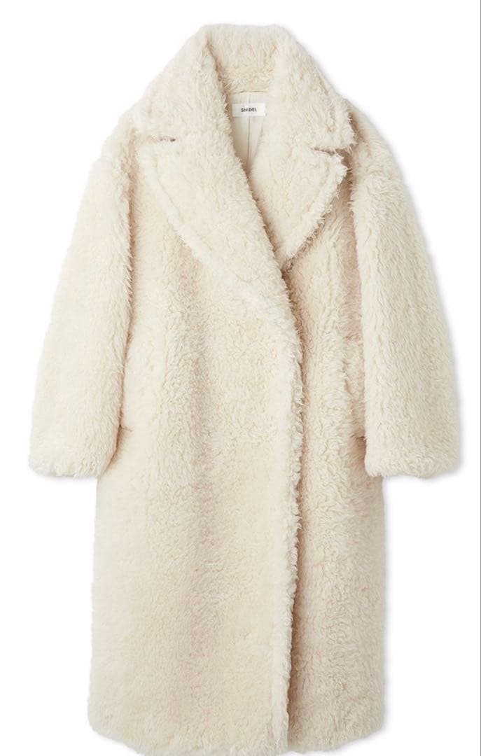 SNIDEL ボアロングコート