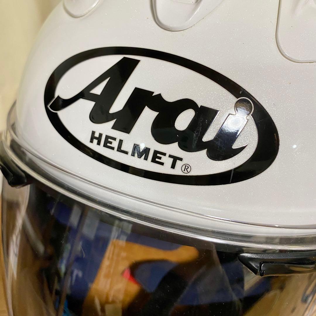 【美品】Arai RX-7 フルフェイスヘルメット ホワイト