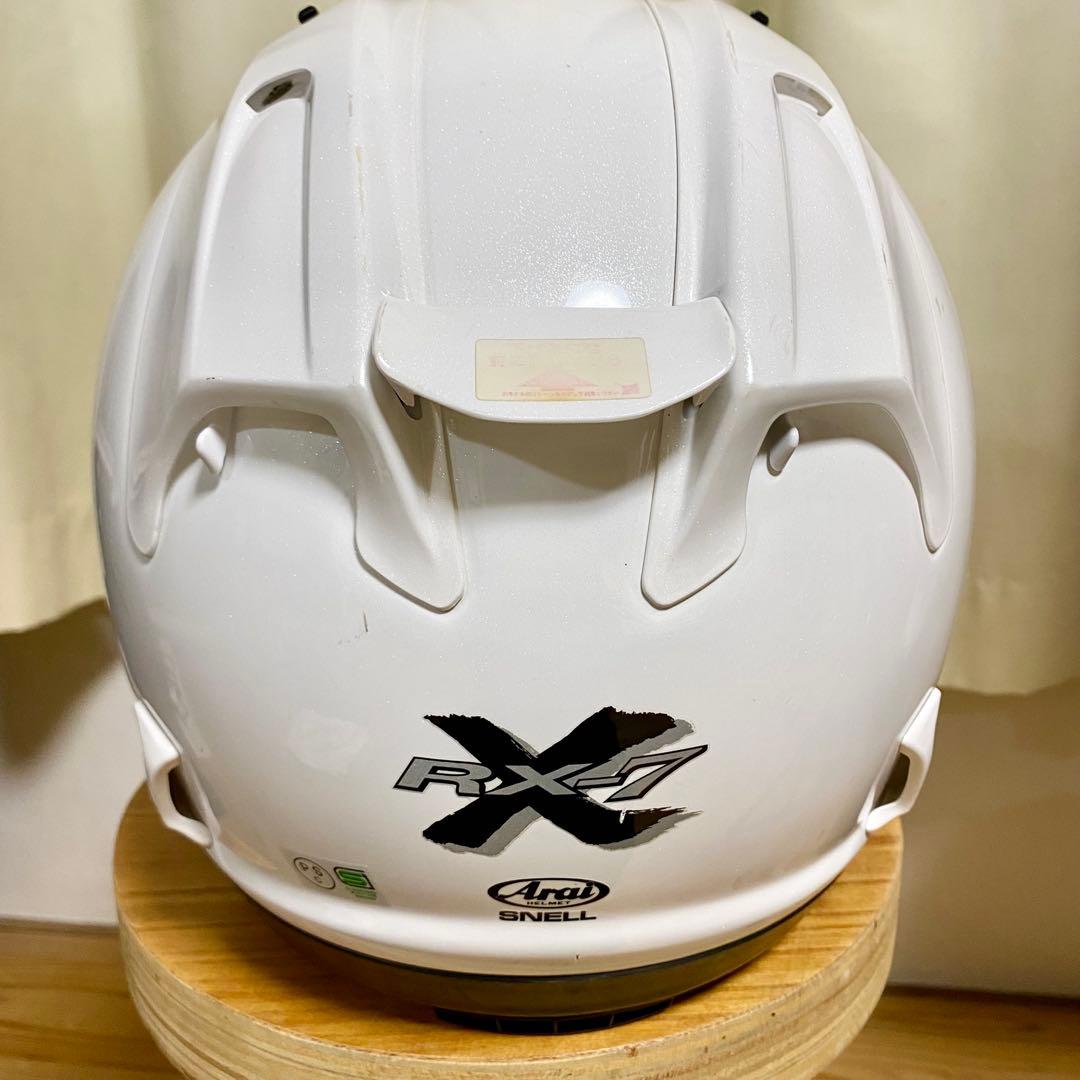 【美品】Arai RX-7 フルフェイスヘルメット ホワイト