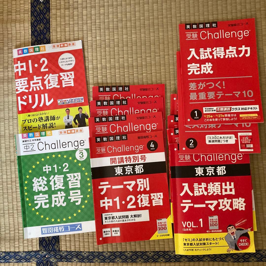 進研ゼミチャレンジ中学3年、東京受験対応