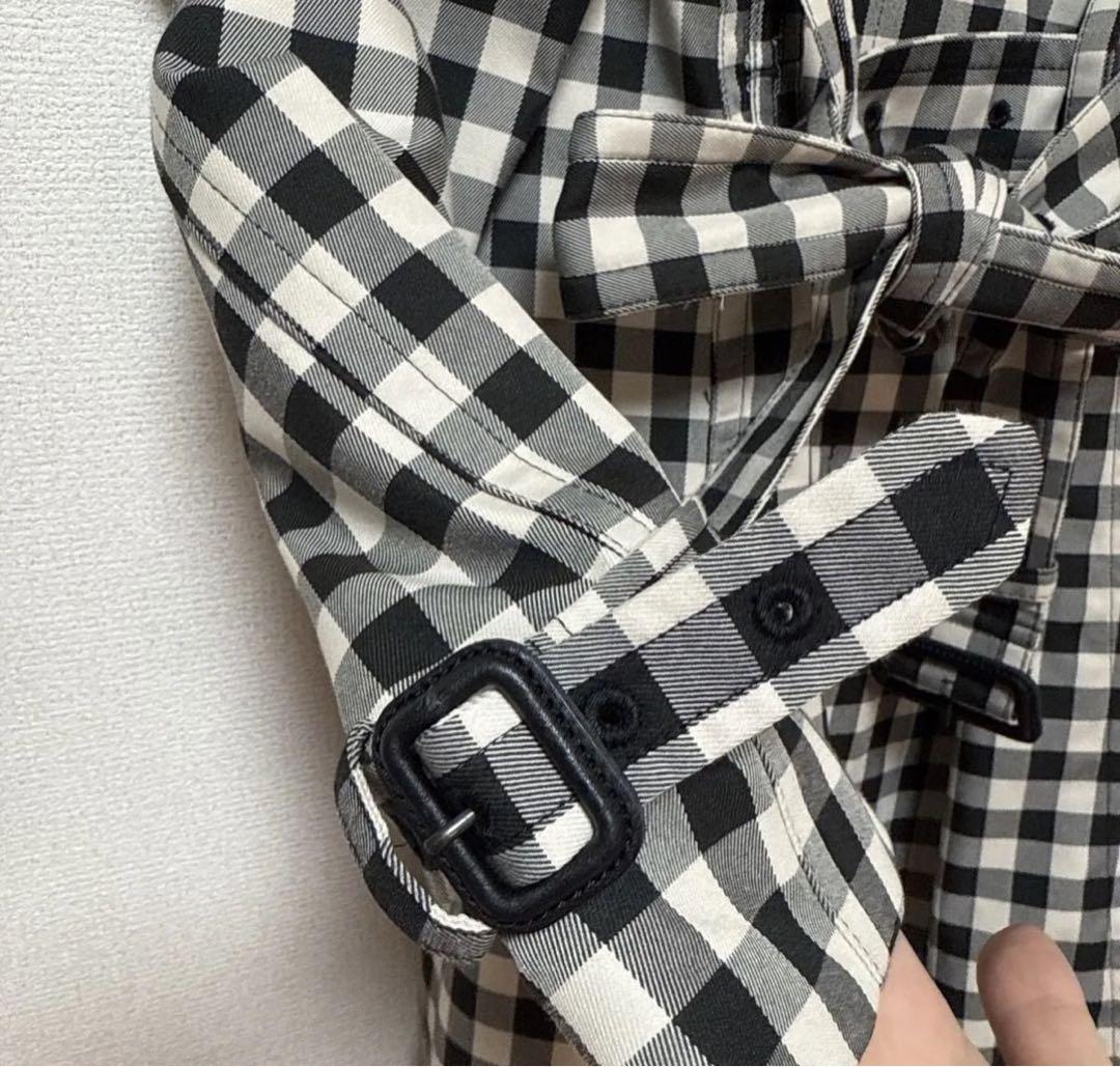 Coach ギンガムチェック　ダブルブレスト トレンチコート　04 M L