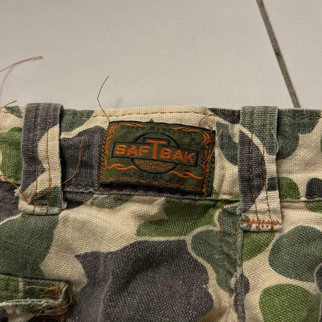 70s SAFTBAK ダックハンターカモ パンツ Vintage