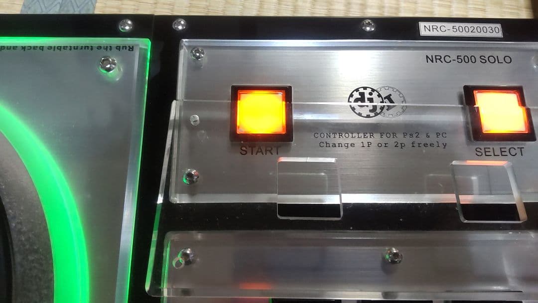 ビートマニア NRC500 DAO新基板 三和ボタン 静音化 RGB LED