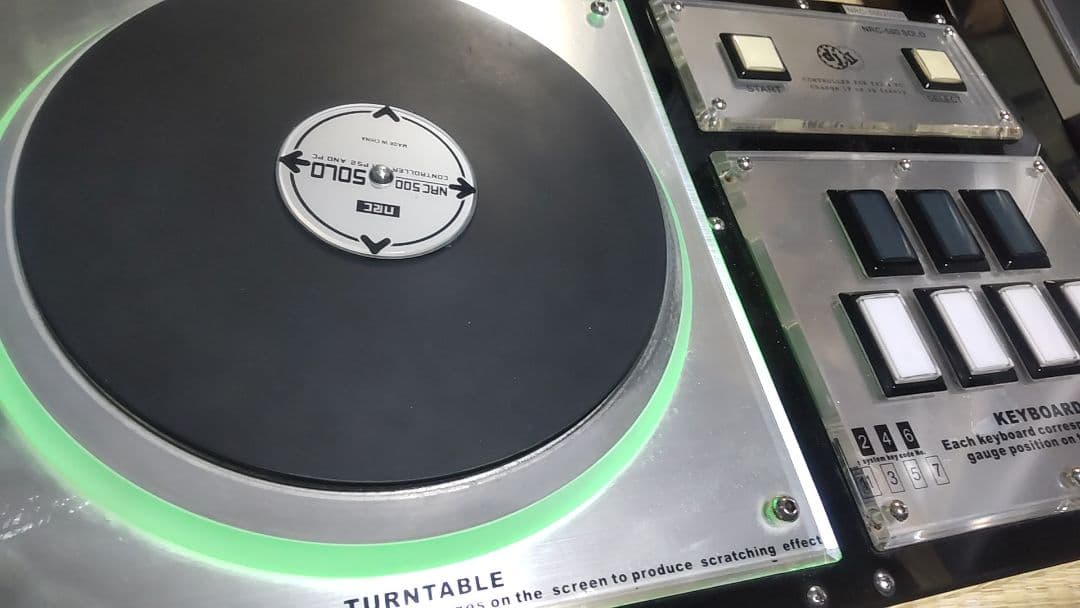 ビートマニア NRC500 DAO新基板 三和ボタン 静音化 RGB LED