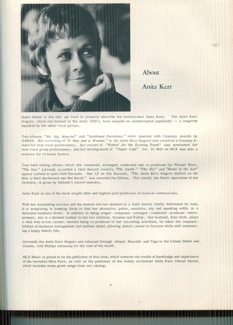 『編曲』VOICES ANITA KERR