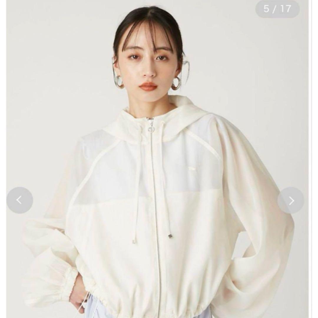 FRAY I.D×PUMA / シアーオーガンジーショートブルゾン（IVR）