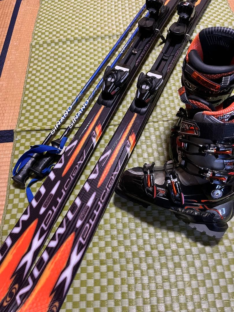 「S14 サロモン165 メンテ付き　中級者セット