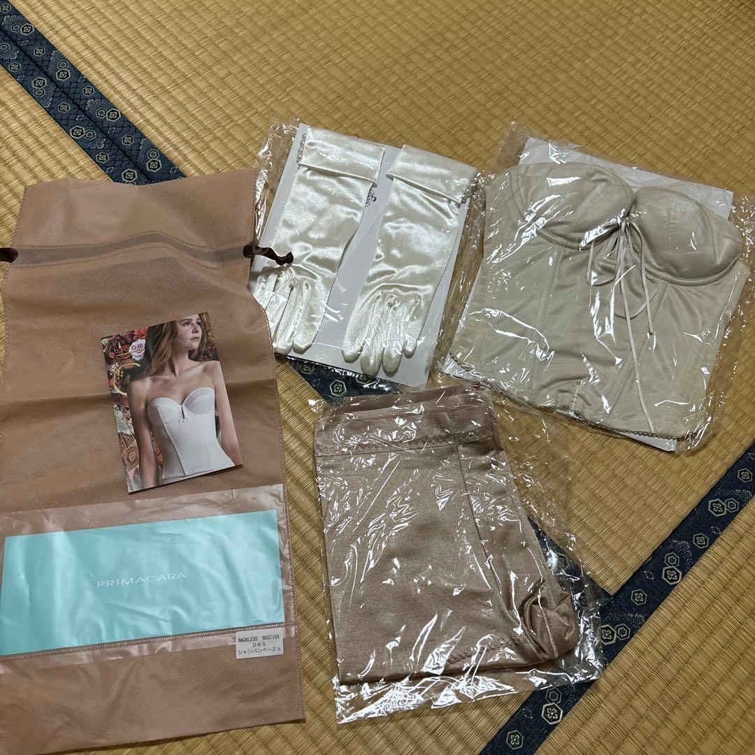 PRIMACARA バックレスビスチェ D65 ガードル　手袋付き