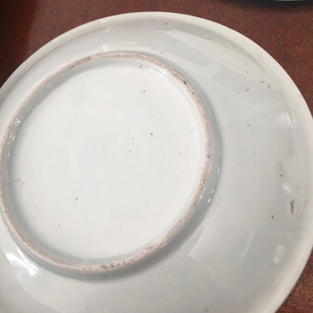 kitty様リクエスト　古伊万里　赤玉瓔珞文　中皿3客　17cm