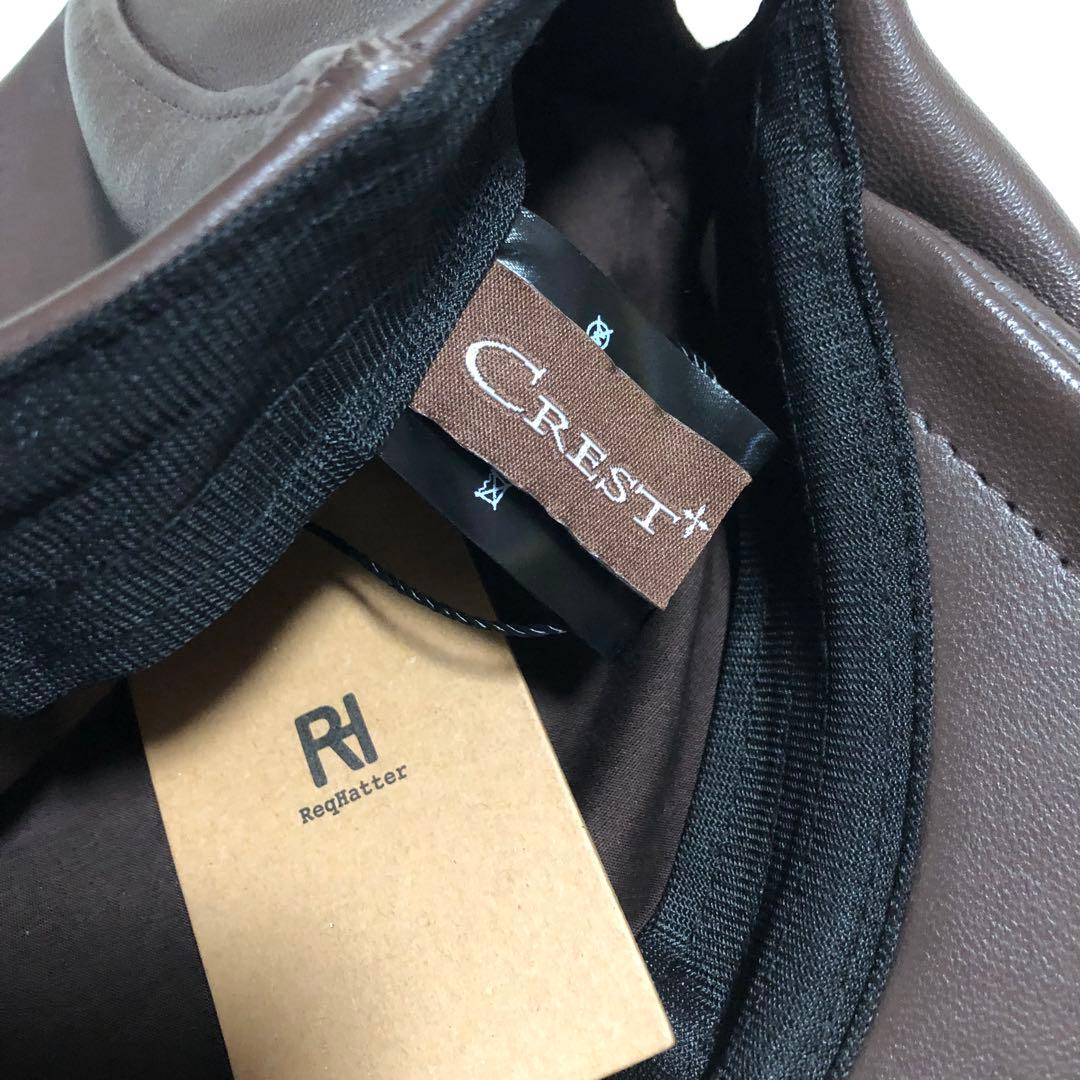 レックハッター CREST レザー 帽子 ハンチング 本革 キャップ