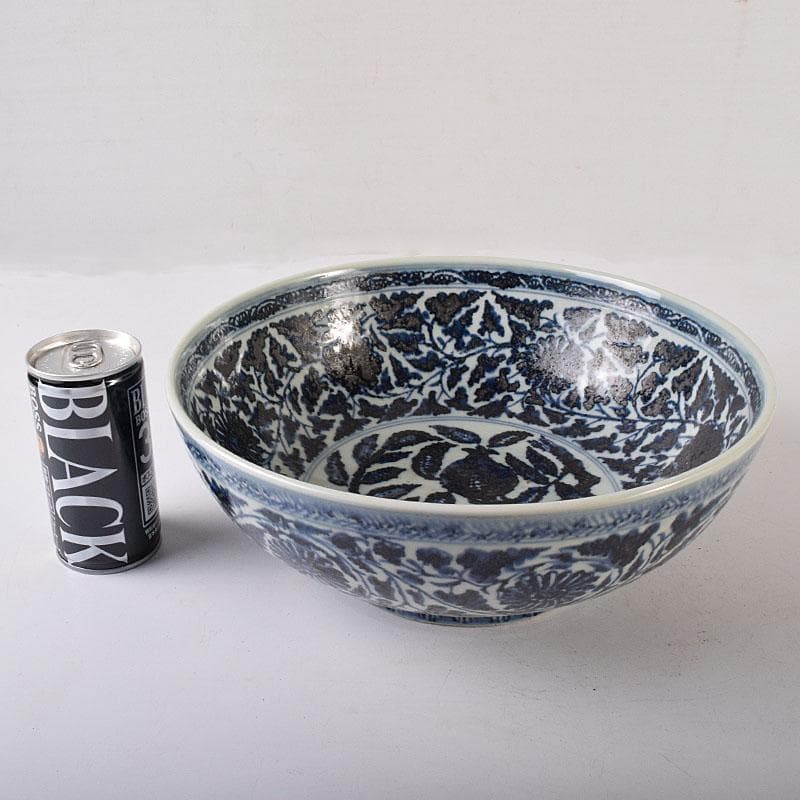 Qucollect　中国　青花　纏枝花弁文　大鉢　M　R8190