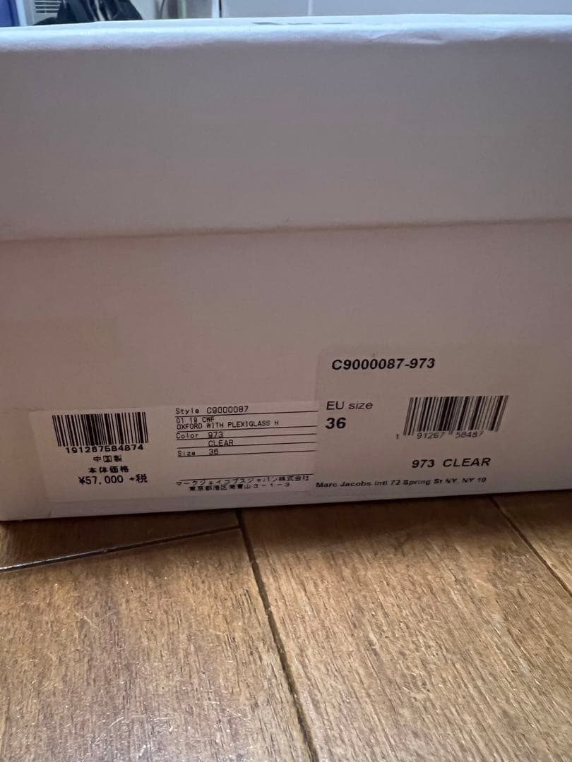 marc jacobs スケルトンシューズ