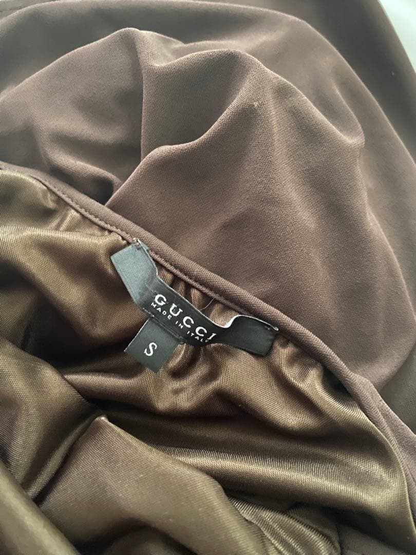ワンピース Gucci brown halter neck dress