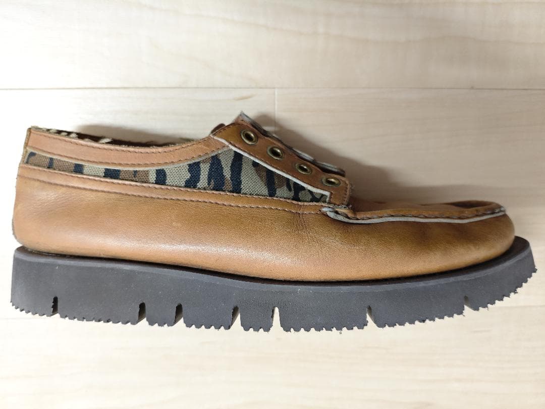 ラッセルモカシン ヒューロン 8 E 黄 カモ 箱付き リソール済