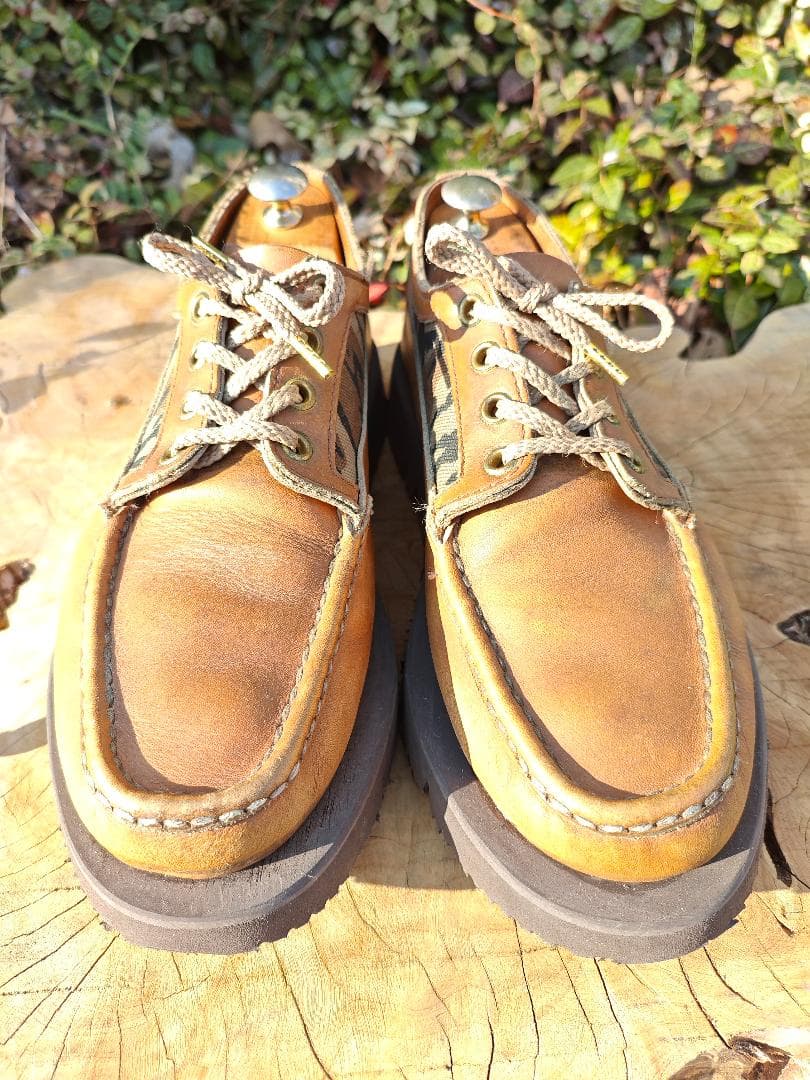 ラッセルモカシン ヒューロン 8 E 黄 カモ 箱付き リソール済