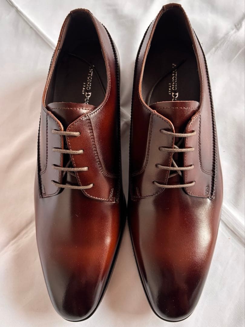 新品 [アントニオ デュカティ] 本革 外羽根 プレーン ビジネスシューズ 26