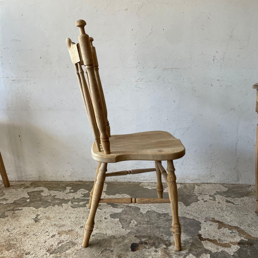 ビンテージ ハイバックダイニングチェア　カフェチェア 剥離 no1