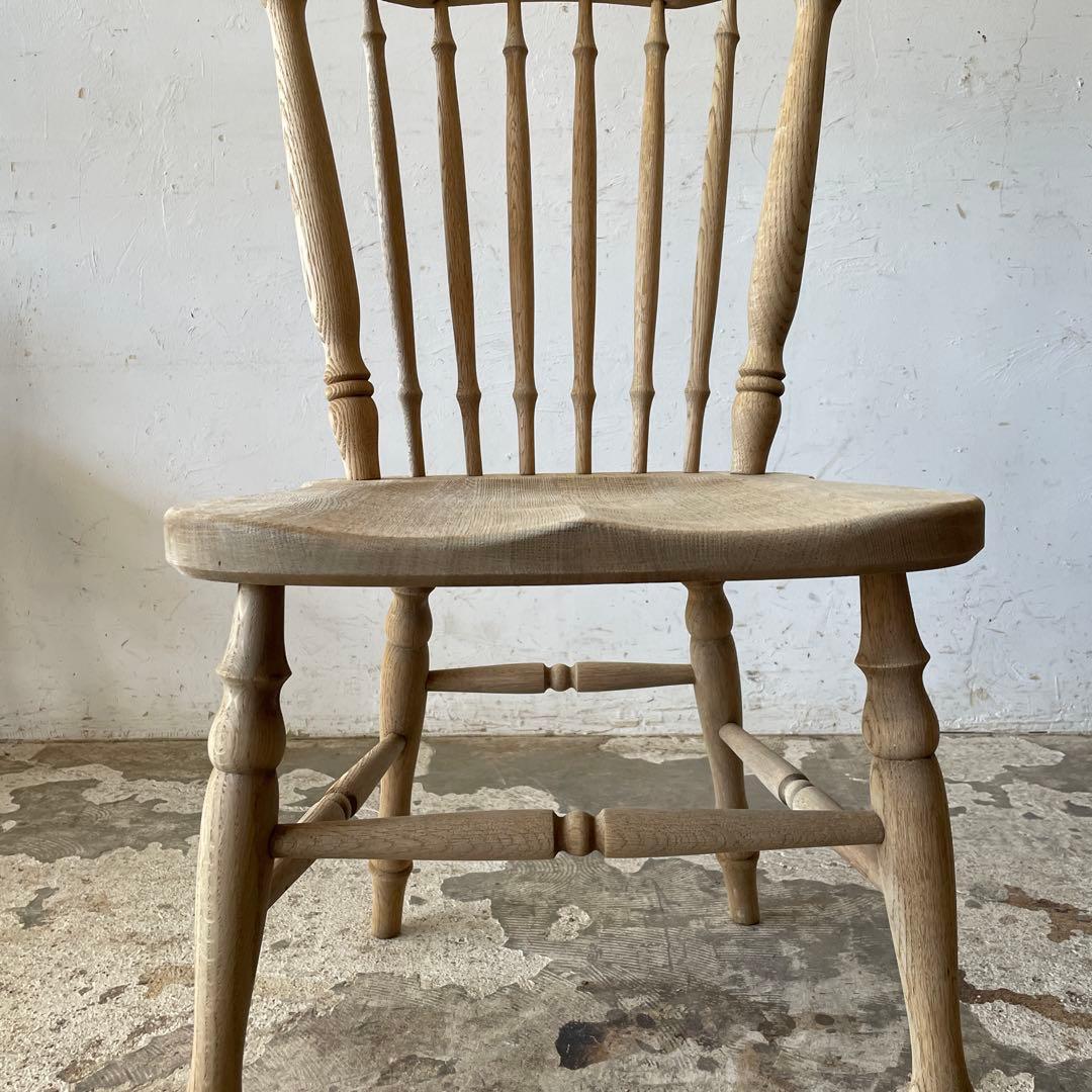 ビンテージ ハイバックダイニングチェア　カフェチェア 剥離 no1