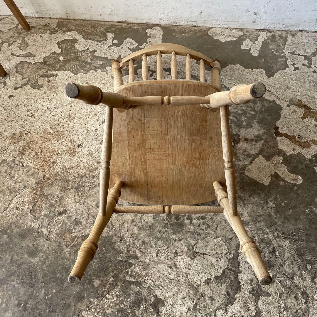 ビンテージ ハイバックダイニングチェア　カフェチェア 剥離 no1