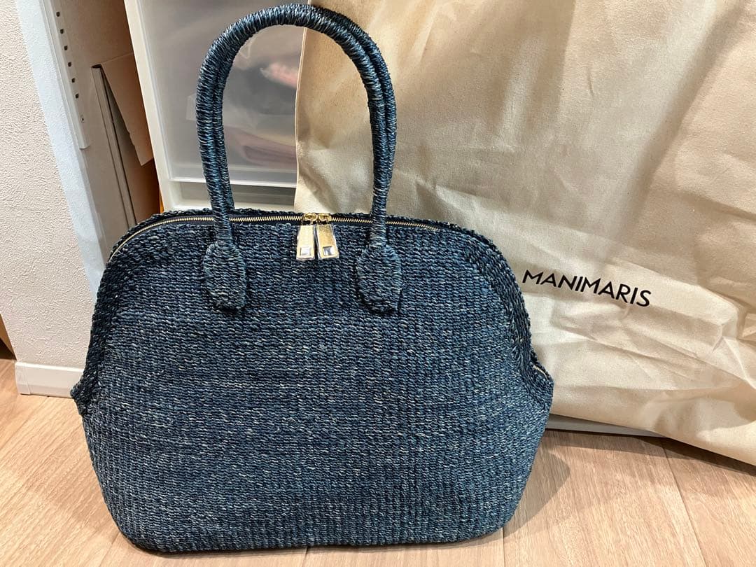 8/10まで出品！新品！manimarisアバかボストン　デニム