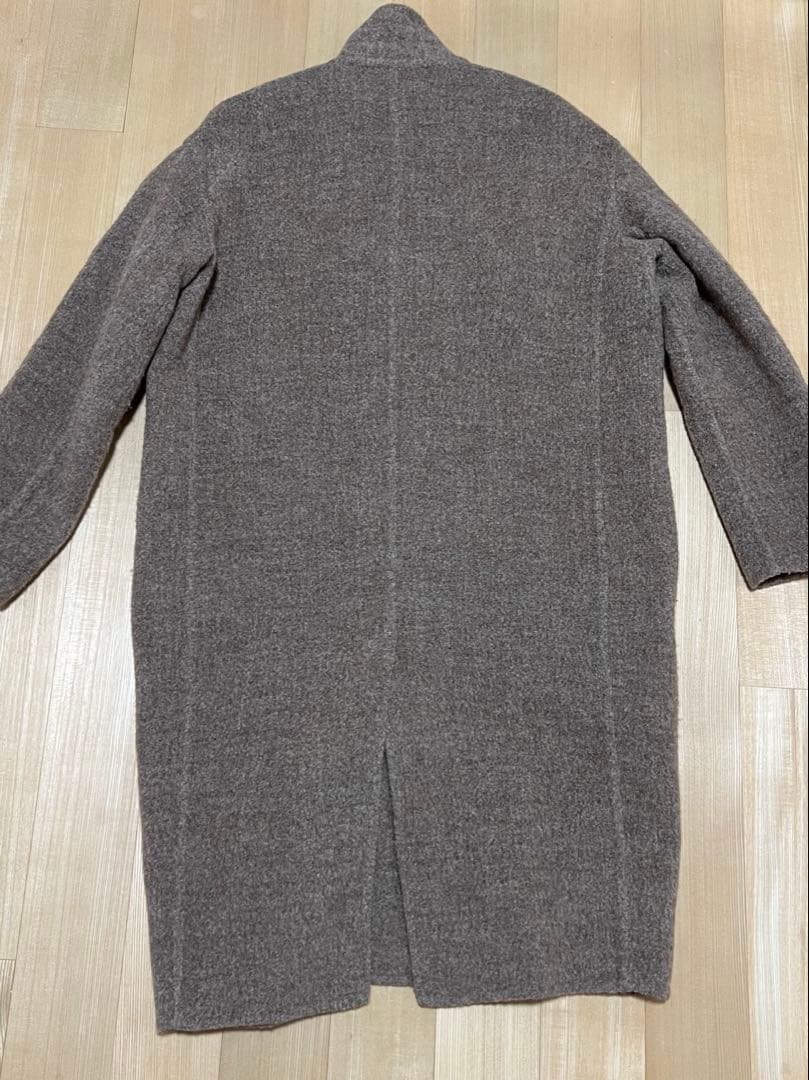 CELINE ブラウン ウール混合 チェスターコート