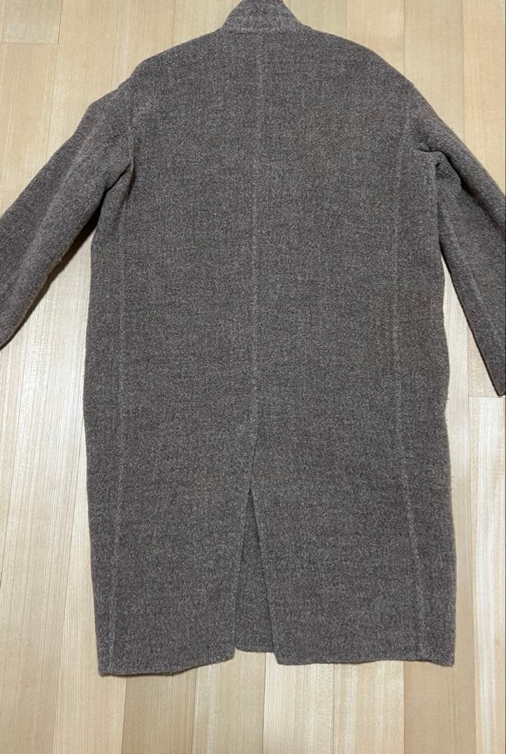 CELINE ブラウン ウール混合 チェスターコート