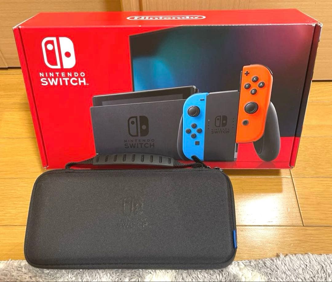 Nintendo Switch 本体 (収納ケース、SDカード128G付き)