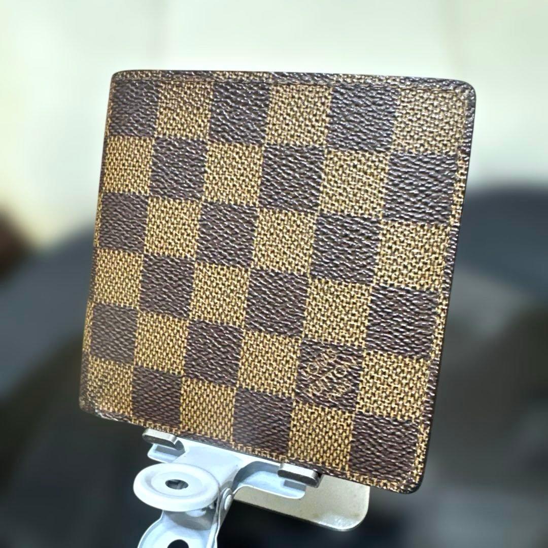 ⑥☆美品☆ダミエ ♪マルコ☆2つ折り財布★ポケットあり