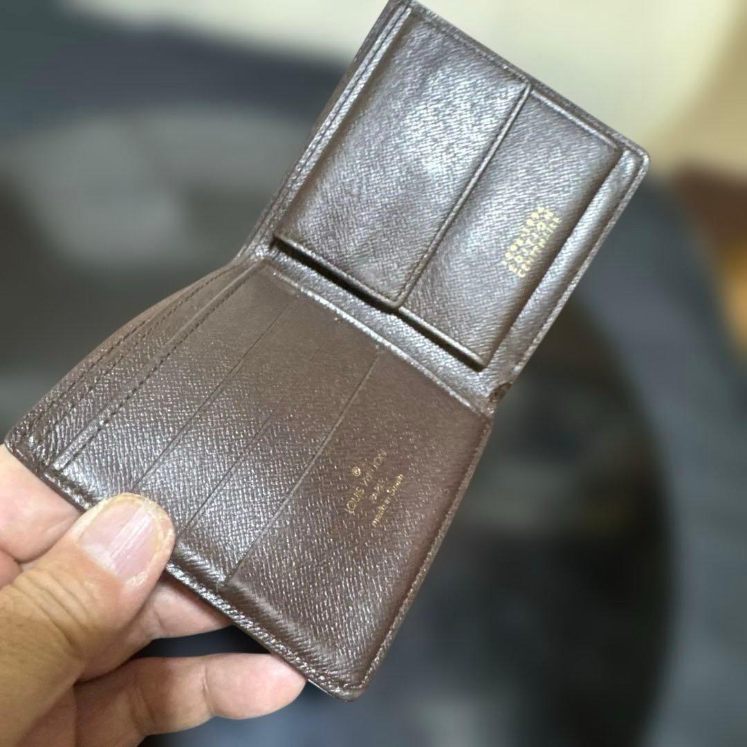 ⑥☆美品☆ダミエ ♪マルコ☆2つ折り財布★ポケットあり