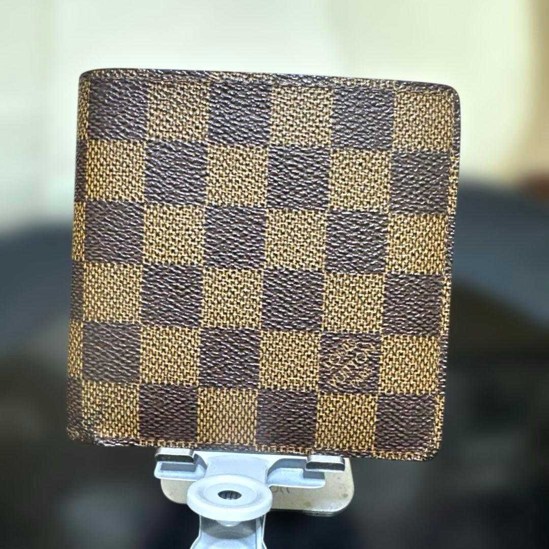 ⑥☆美品☆ダミエ ♪マルコ☆2つ折り財布★ポケットあり