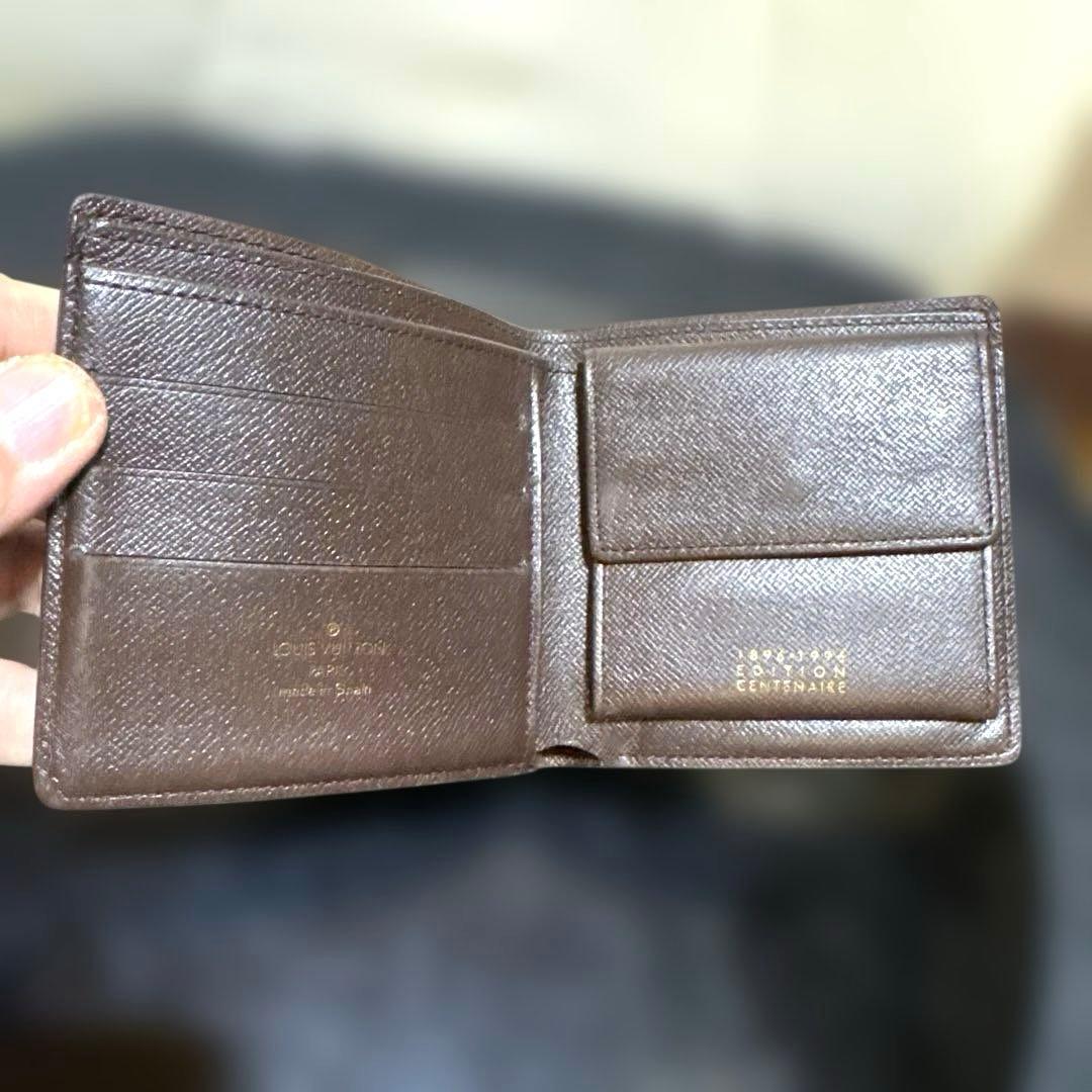 ⑥☆美品☆ダミエ ♪マルコ☆2つ折り財布★ポケットあり