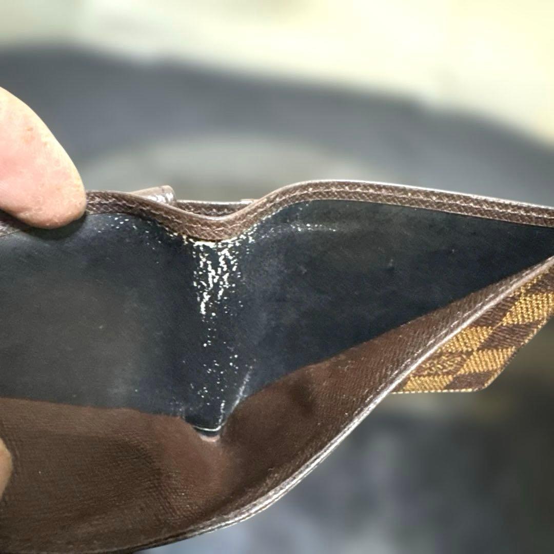 ⑥☆美品☆ダミエ ♪マルコ☆2つ折り財布★ポケットあり