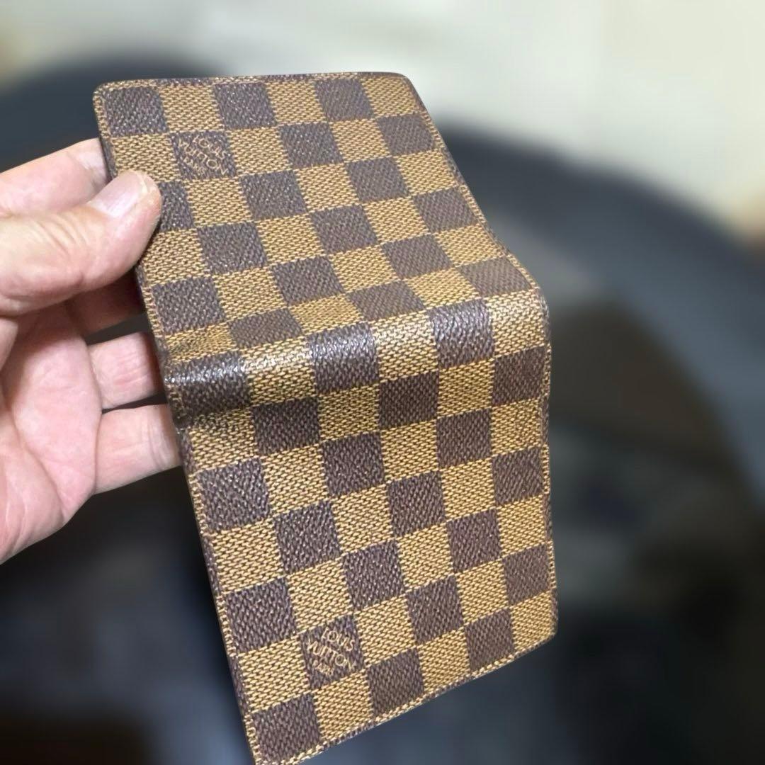 ⑥☆美品☆ダミエ ♪マルコ☆2つ折り財布★ポケットあり