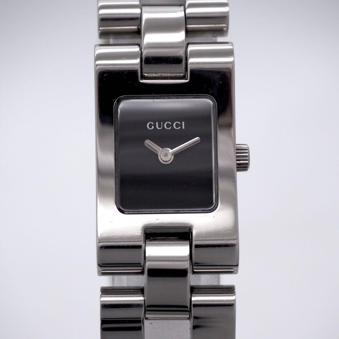 専用58 稼働 GUCCI 箱付き レディース シルバー 2305L ブラック