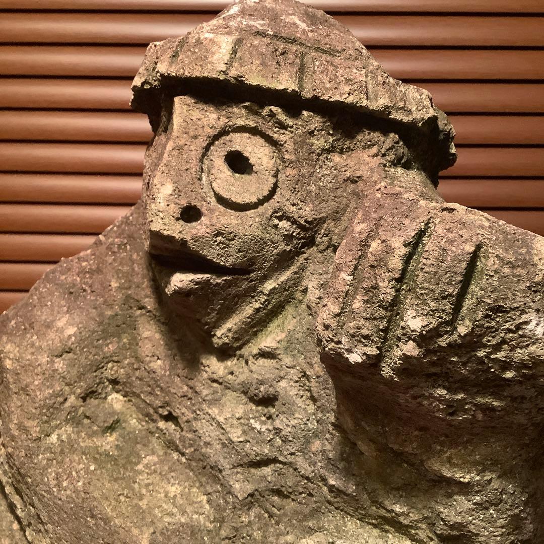 室町〜江戸期・石仏「水神・河童大明神」清流山・水精霊・火水難除・神社祀り・貴重仏