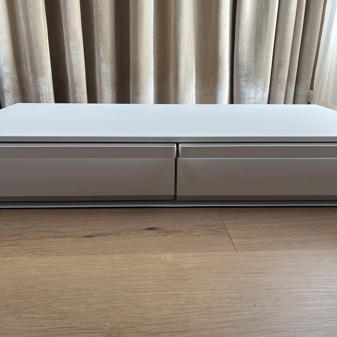 tower ツーウェイキッチン家電下引き出し&スライドテーブル W80 ホワイト