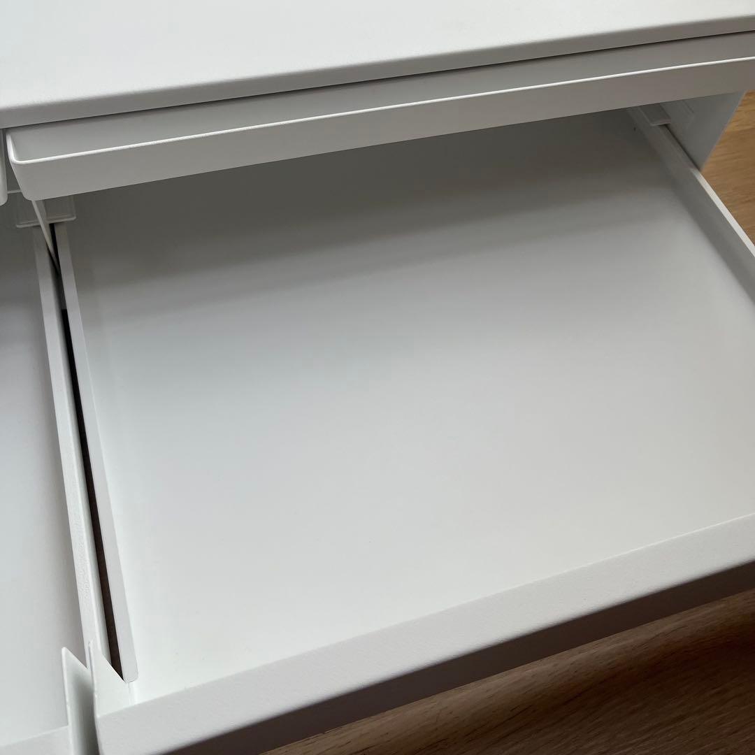 tower ツーウェイキッチン家電下引き出し&スライドテーブル W80 ホワイト