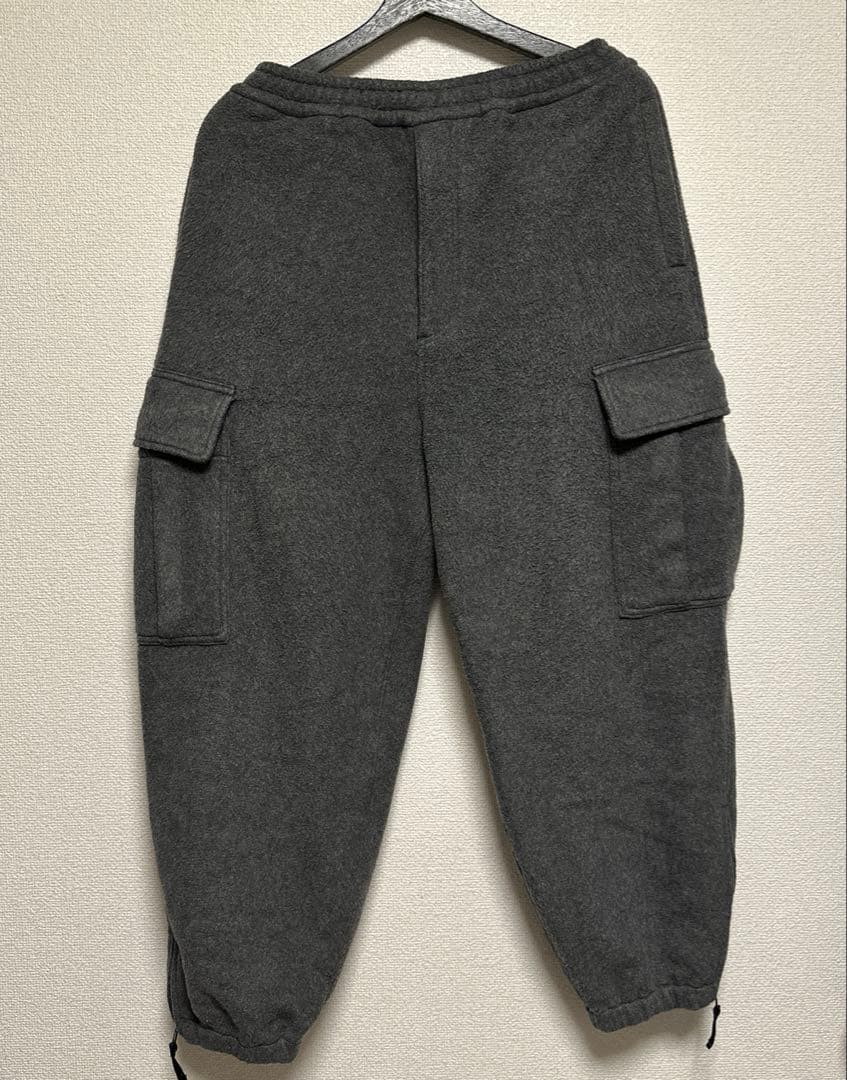H BEAUTY&YOUTH フリースカーゴパンツ グレー スウェット M