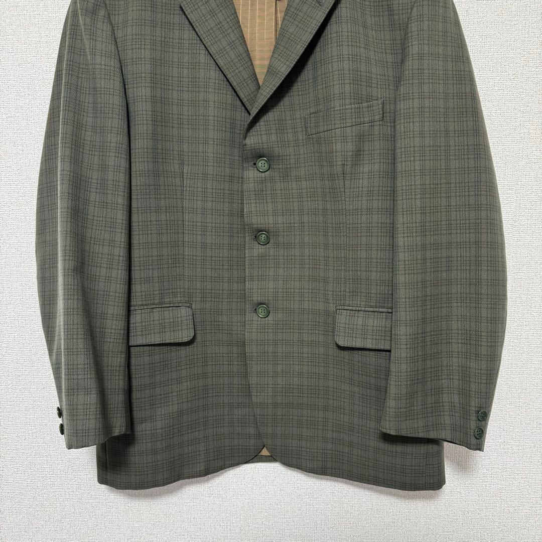 70s イタリア製 セットアップ 一点物 vintage チェック スーツ