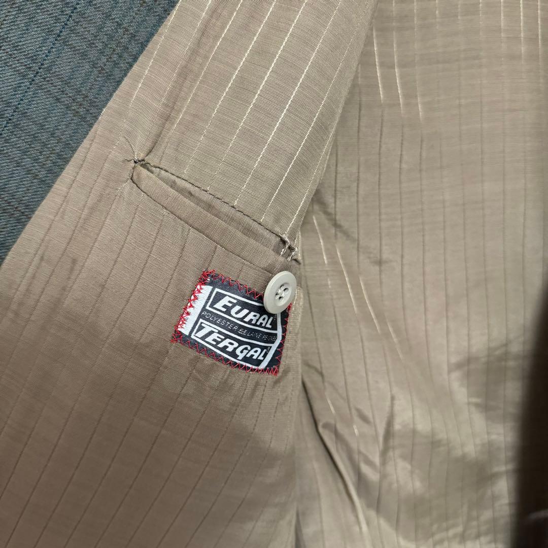 70s イタリア製 セットアップ 一点物 vintage チェック スーツ