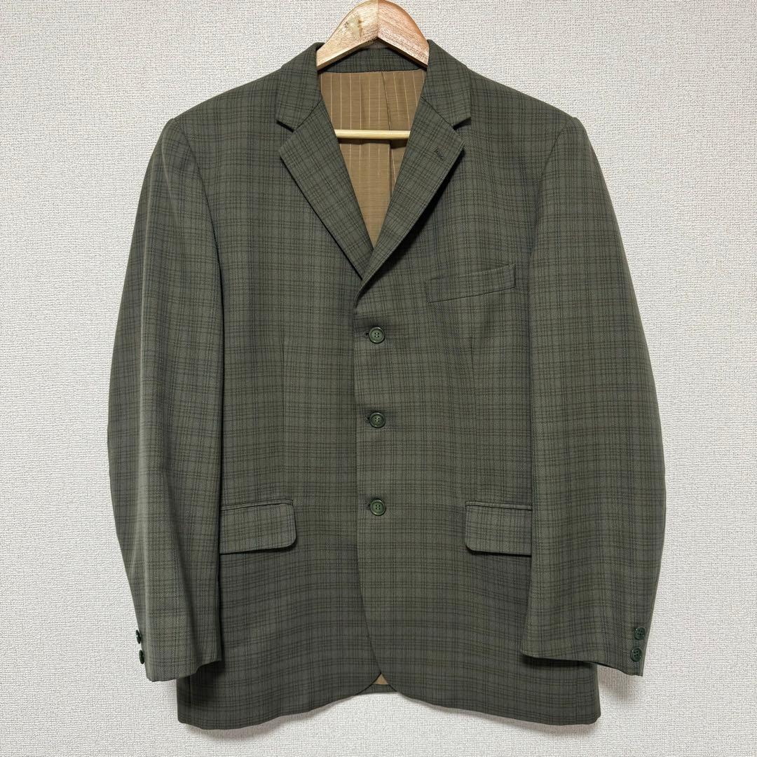 70s イタリア製 セットアップ 一点物 vintage チェック スーツ