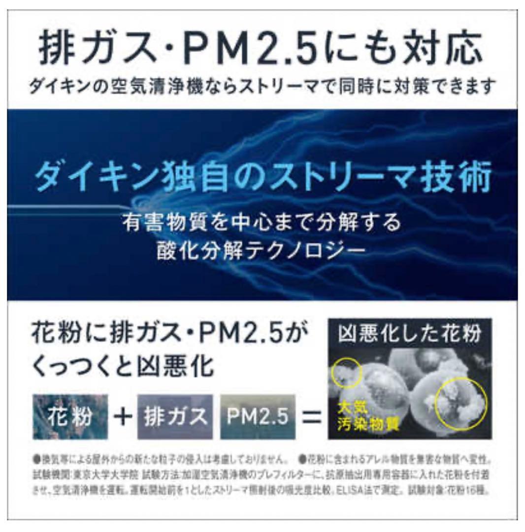 新品　ダイキン　Z型 空気清浄機　MC55ZBK