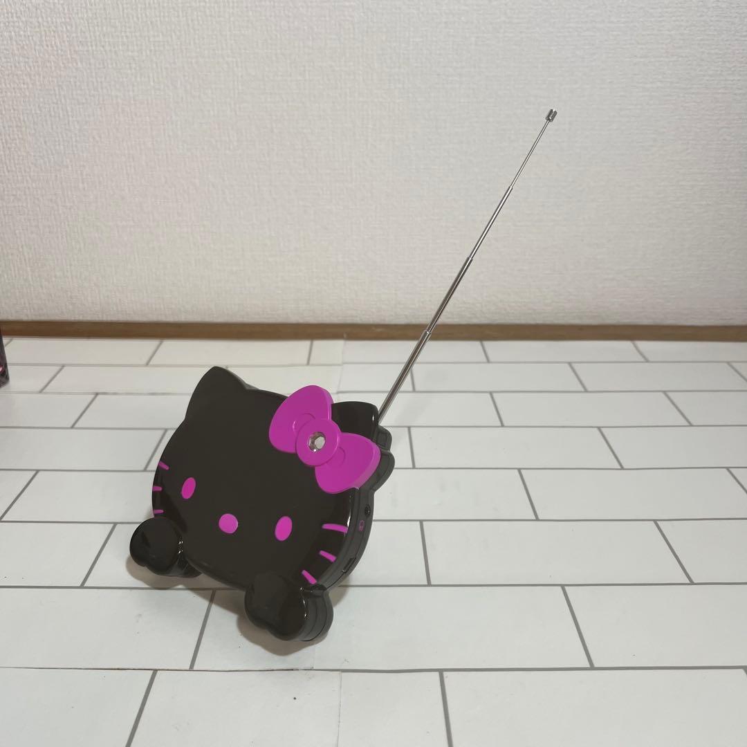 キティ　ワンセグテレビ　フェイス型　黒キティ　ピンク　小型　動作OK サンリオ