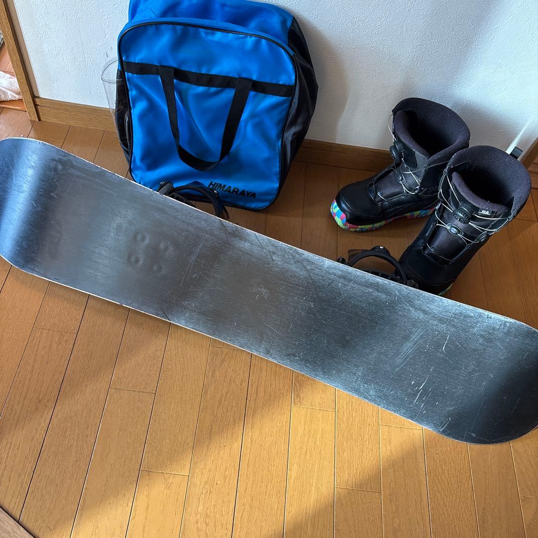 良好　キッズ　110 スノーボードセット ブーツ　ビンディング　ボード　ケース