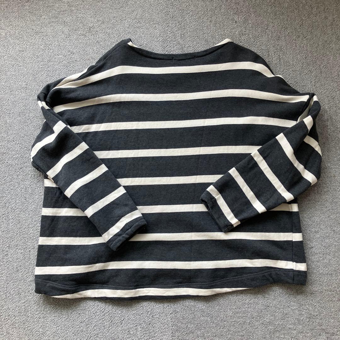 OUR ボーダー長袖カットソー