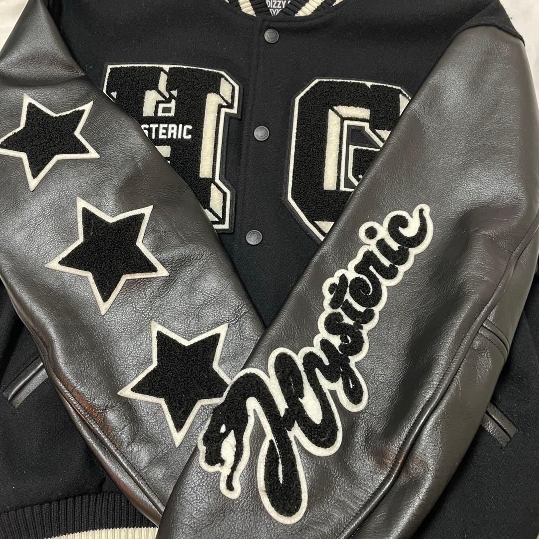 た*ん様 【美品】HYSTERIC GLAMOUR スタジャン ブラック M