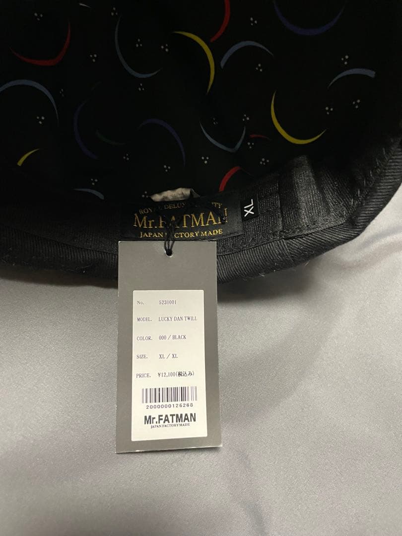 Mr.FATMAN LESS DAY TILL ブラック XL キャスケット