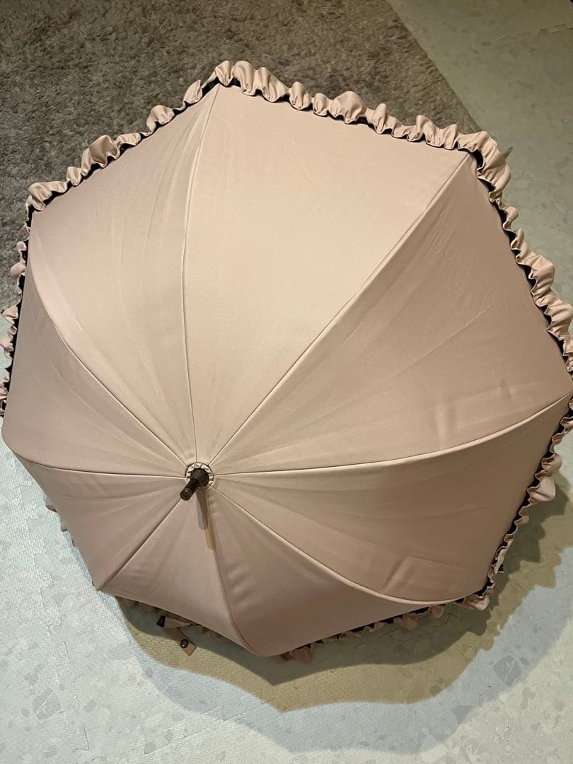 芦屋ロサブラン　日傘　100%完全遮光　晴雨兼用遮熱　長傘　ピンク